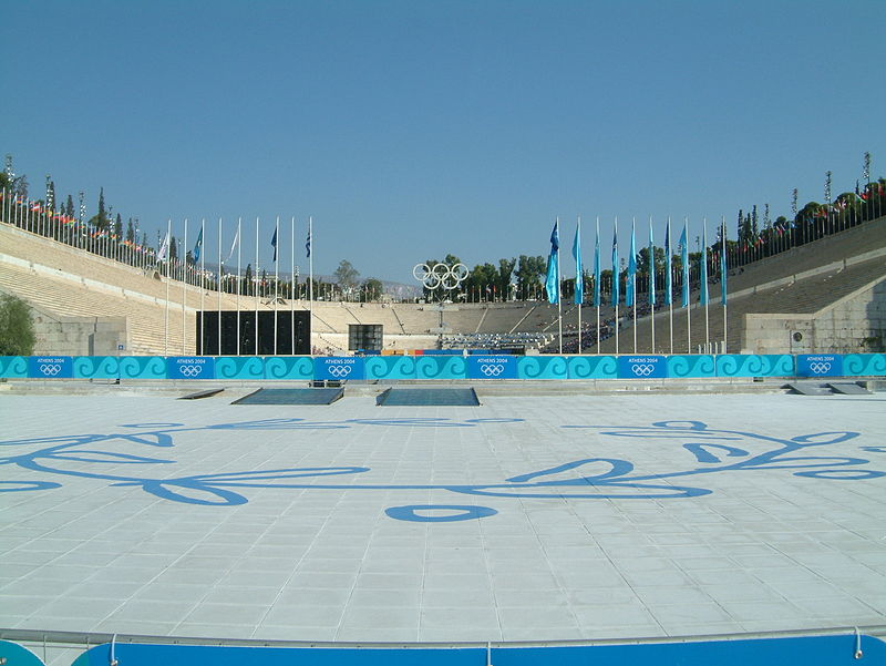 אצטדיון השיש בו הסתיים מרוץ המרתון במשחקי אתונה 2004